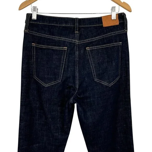J. Crew Skinny Flare Jeans Rinse Wash Blue High Waist Size 29 Denim Pants - Picture 6 of 11